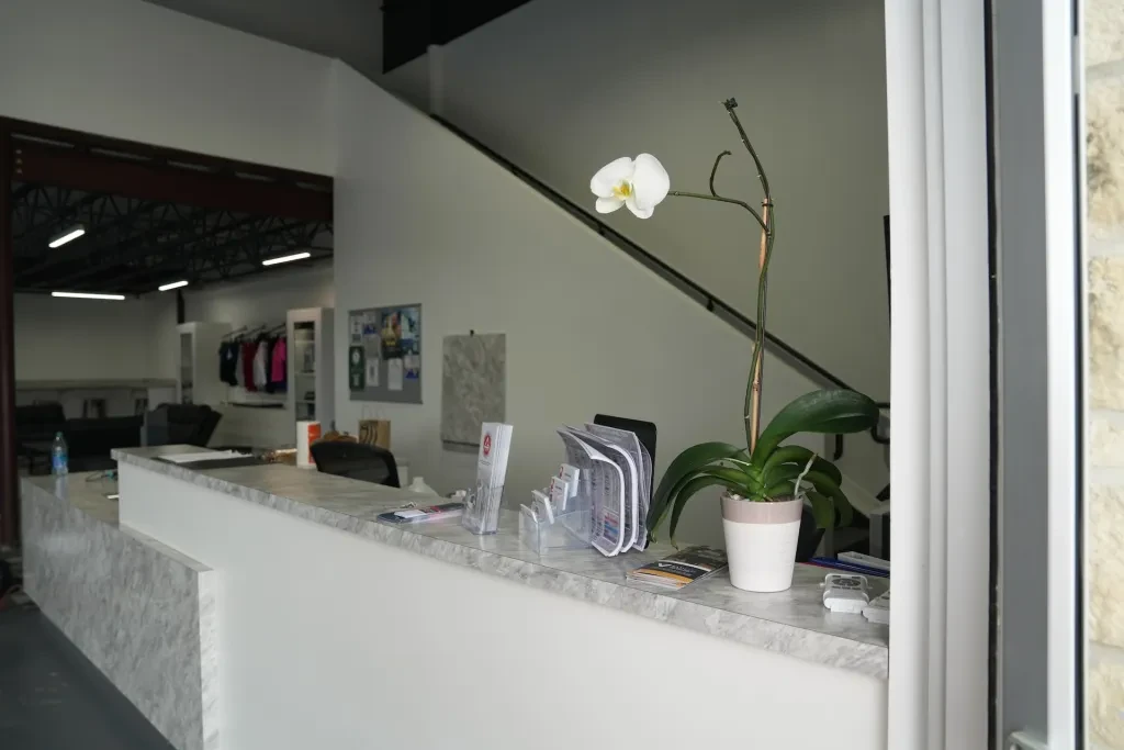 Front desk inside Gracie Barra Richmond